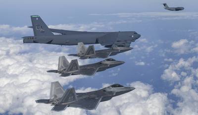 The United States flew nuclear-capable B-52 bombers to the Korean Peninsula again on Wednesday, April 5, 2023, in a show of strength against North Korea amid concerns that the North might conduct a nuclear test. (South Korean Defense Ministry via AP, File)