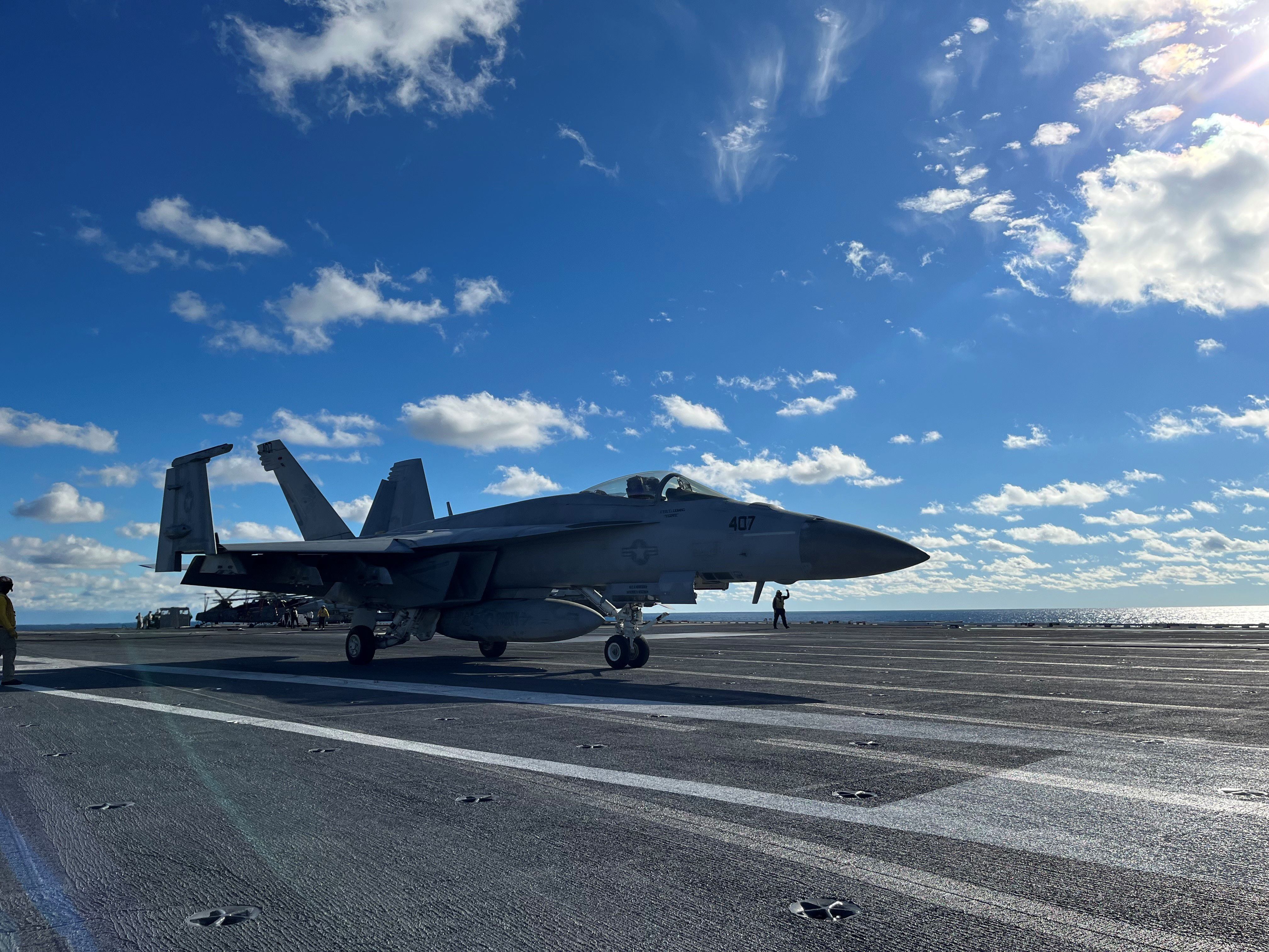 USS Gerald R Ford hones air operations during initial deployment