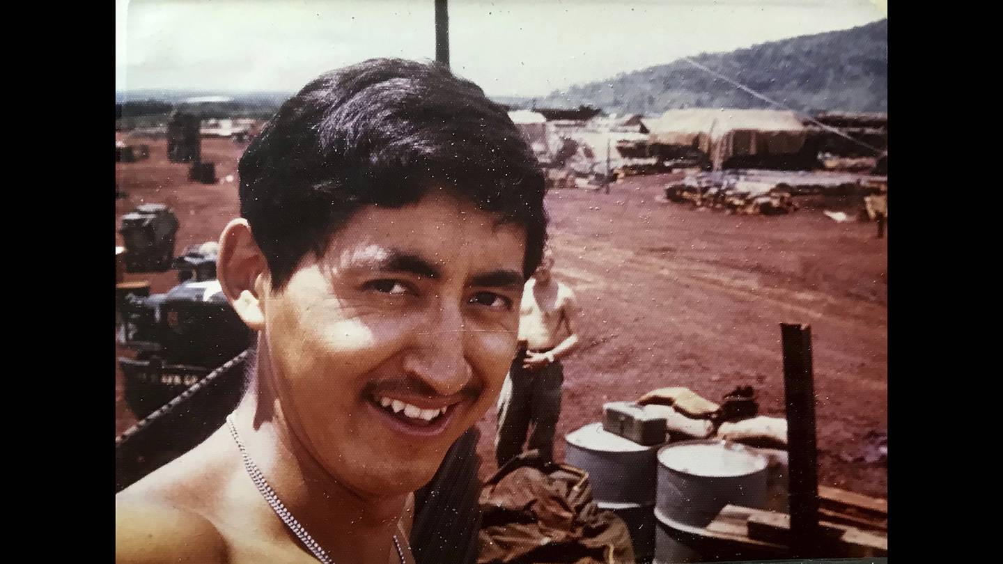 This undated photo shows Stewy Carlo during his Army service days during the Vietnam War.