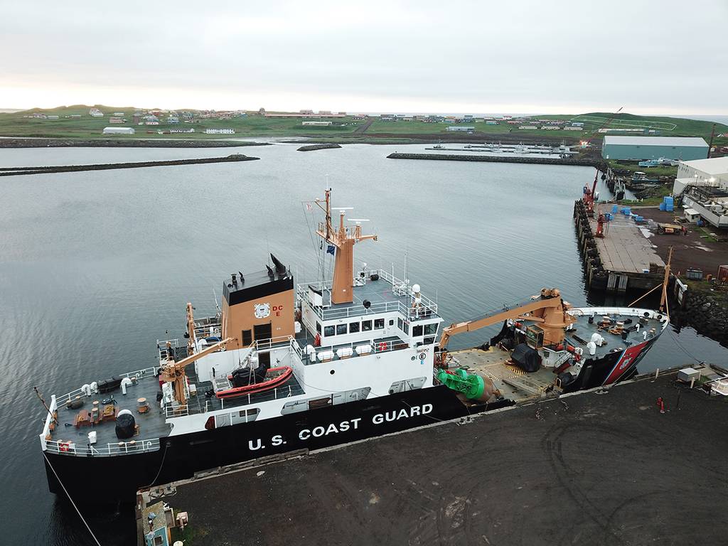The U.S. Coast Guard Cutter Spar (WLB-206), a Kodiak, Alaska-based 225-foot seagoing buoy tender