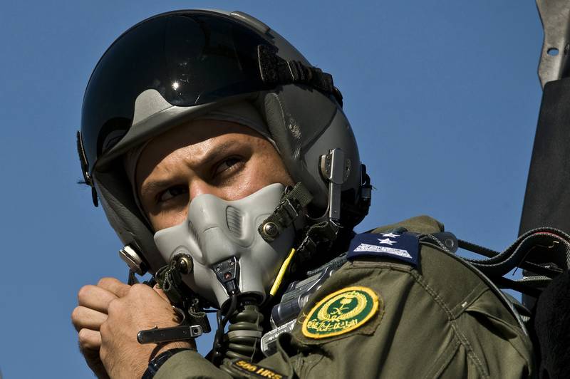 A Royal Saudi air force F-15 Strike Eagle pilot