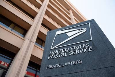 The headquarters of the United States Postal Service (USPS) is seen in Washington on Aug. 18, 2020. (Saul Loeb/AFP via Getty Images)