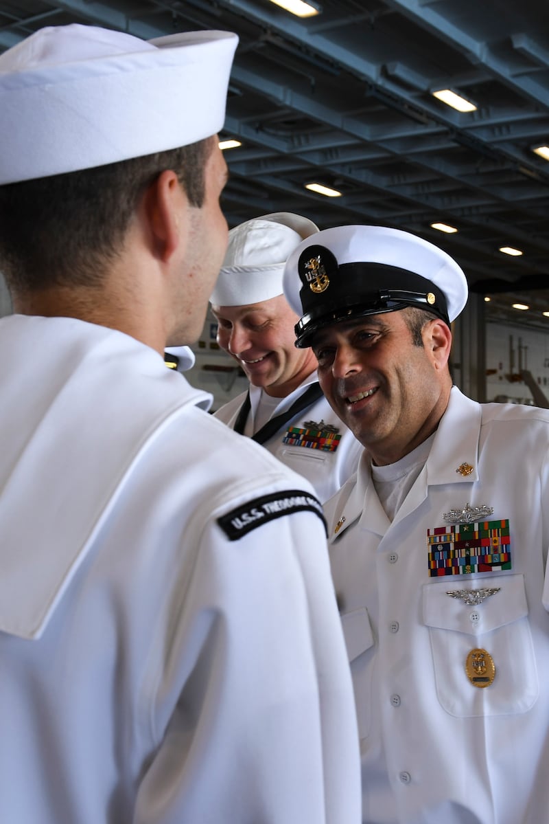 Mystery relief of carrier’s command master chief revealed