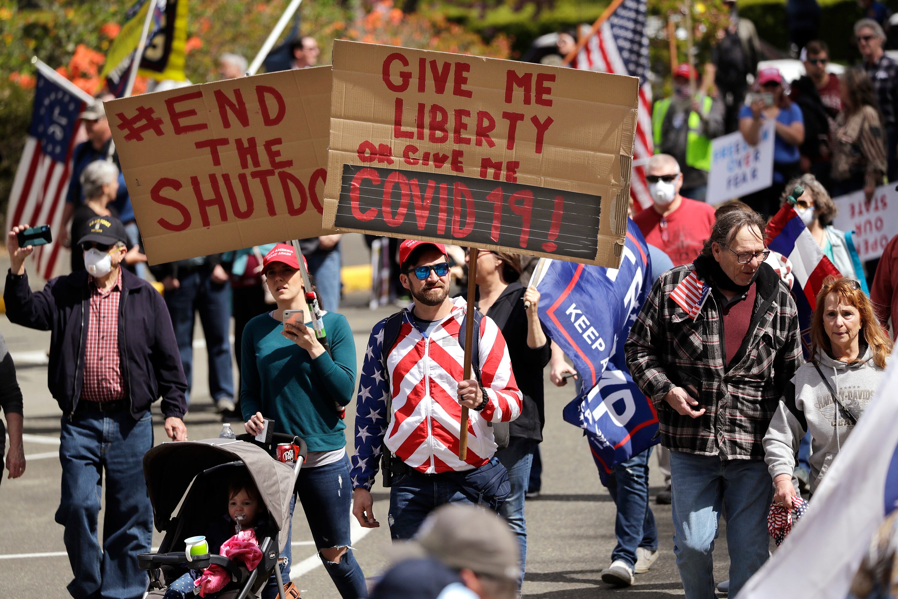 Olympia stay-home protest