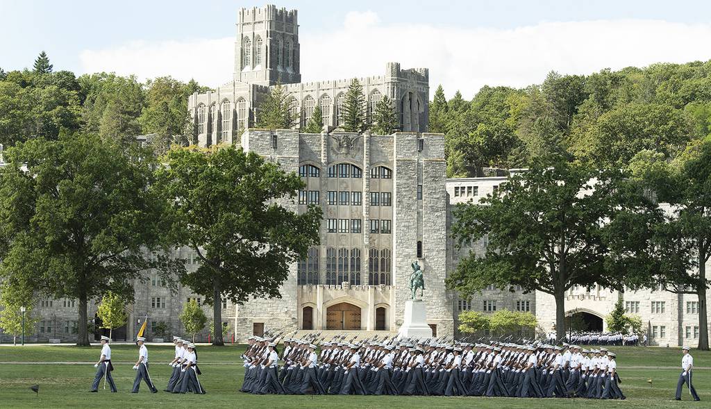 Members of the U.S. Military Academy at West Point Class of 2026 officially join the Corps of Cadets during the Acceptance Day Parade on The Plain on Aug. 13, 2022.